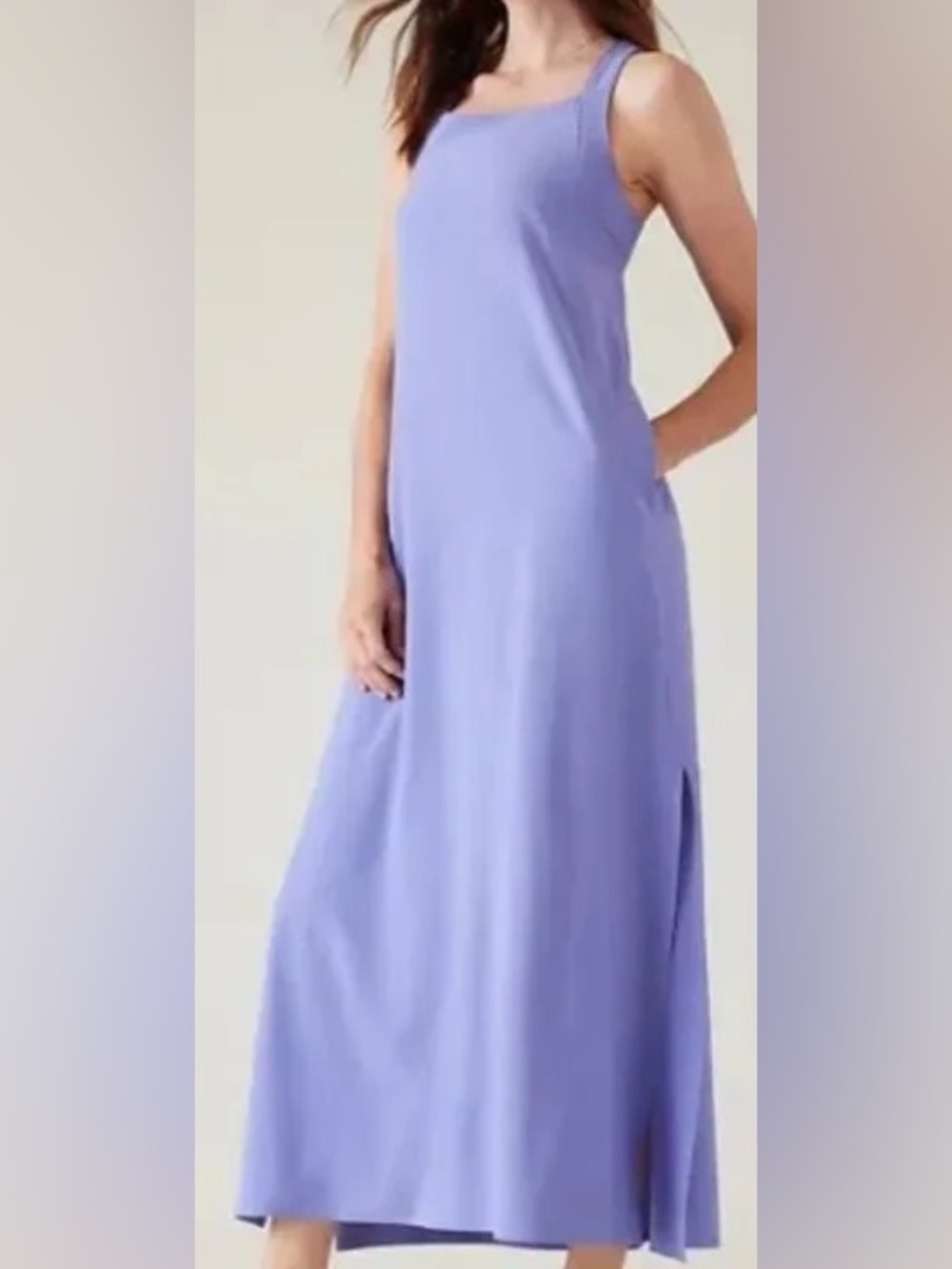 Athleta Adonis Cross Back Sleeveless Maxi-Dress